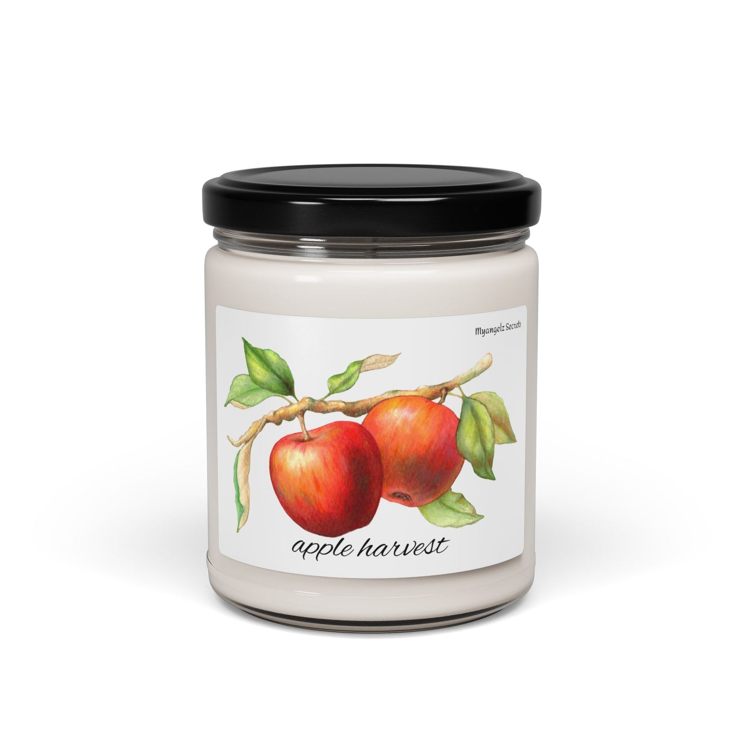Myangelz Secrets Apple Harvest Scented Soy Candle, 9oz