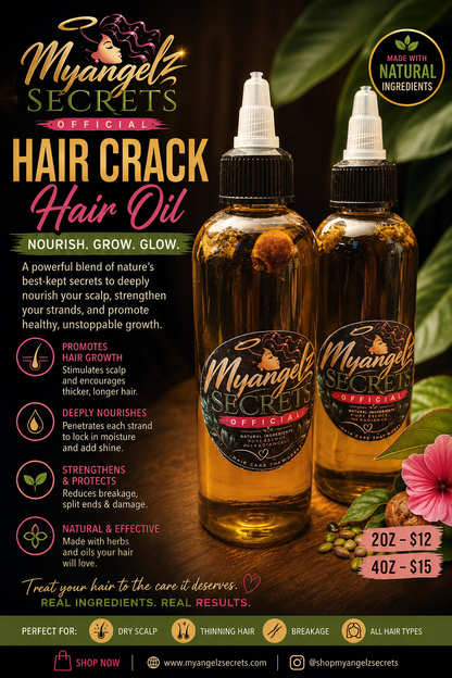 🌿 Hair Crack Herbal Growth Oil 🔥👑